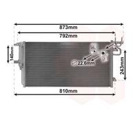 VAN WEZEL 18005617 Condensatore climatizzatore