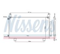 Condensatore Aria Condizionata Con Essicatore per Honda Cr-V IV Detergente RM