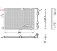 Condensatore, impianto di climatizzazione DENSO DCN20038
