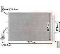 Condensatore Aria Condizionata Ford Transit VIII 2.0 TDCi Diesel dal 2013