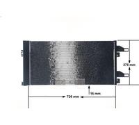 Condensatore aria condizionata MAHLE AC 363 000S per BOXER Autobus 2 2015-2019