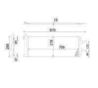 Condensatore aria condizionata MAHLE AC 368 000S BOXER Autobus 2 2015-2019