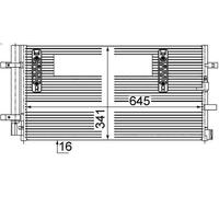 Condensatore aria condizionata MAHLE AC 457 000S AUDI A5 (8T3) 2 2008-2017
