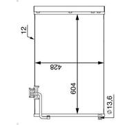 Condensatore aria condizionata MAHLE AC 51 000S per SL (R231) 5.5 2012-2019