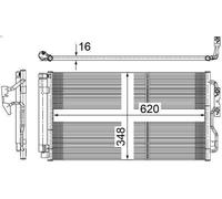 Condensatore aria condizionata MAHLE AC 652 000S per BMW 1 (E87) 2 2006-2011