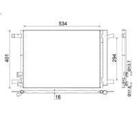 Condensatore aria condizionata MAHLE AC 772 000S per VW TAIGO (CS1) 1 2021-2024