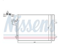 Condensatore aria condizionata NISSENS 940398 per FORD KUGA II VAN 2 2014-2019