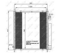 Condensatore Aria Condizionata NRF Per Honda Jazz II GD GE3 GE2 GD