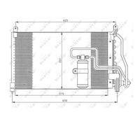 Condensatore radiatore climatizzazione 35134 NRF per OPEL VECTRA A CALIBRA A