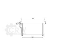 Condensatore Aria Condizionata per Hyundai H-1 Cargo 2.5 Crdi Bj.08-20