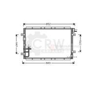 VAN WEZEL 83005030 Condensatore climatizzatore