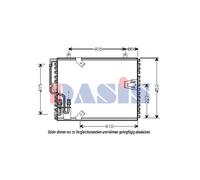 Condensatore Aria Condizionata Radiatore Clima 564x450x26 per BMW 5er E34