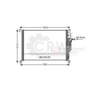 VAN WEZEL 03005301 Condensatore climatizzatore