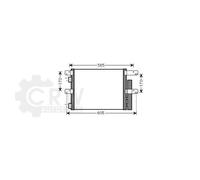 Condensatore Aria Condizionata Radiatore Clima (IV5090D) 450x340x16
