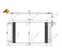 Condensatore, impianto di climatizzazione NRF 35748