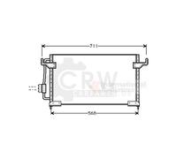 Condensatore Aria Condizionata Radiatore Clima per Citroën XM Y4 Peugeot 605 6B