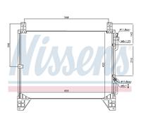 Condensatore Aria Condizionata Radiatore Clima per Daewoo Rexton Gab _