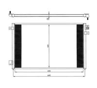 Condensatore Aria Condizionata Radiatore Clima per JAGUAR S-TYPE