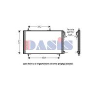 Condensatore Aria Condizionata Radiatore Clima per Peugeot 206 Cc 2D 2A / C.