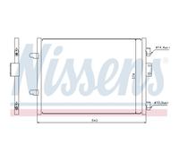 Condensatore Aria Condizionata Radiatore Clima per Renault Clio II BB _ CB