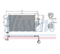 Condensatore Aria Condizionata Radiatore Clima per Seat Leon 1M1 VW Golf IV 1J1