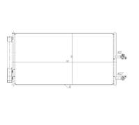Condensatore Aria Condizionata Raffreddatore Con Essicatore per Volvo V60 V90 II
