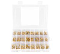 Condensatore Assortiment-1200pcs 24 Valori in ceramica Monolithic condensatore Kit abbinato con scatola di immagazzinaggio, 50V 10pF-10uF