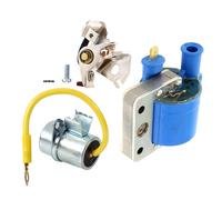 Condensatore + Bobina Esterna + Punte Puntine Platinate Piaggio Si Ciao Bravo