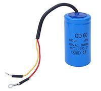 Condensatore CD60 da 500 uf, condensatore rotondo a prova di esplosione 250 V CA, corrente di impulso resistente, per frigoriferi, condizionatori d'aria, motori CA, pompe dell'acqua, generatori, elett