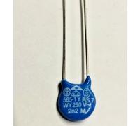 Condensatore ceramico a disco 2n2 2,2nF 2.200pF 250V P=5mm ( = 100 PEZZI )