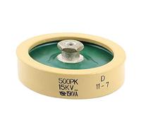 Condensatore ceramico ad alta tensione da 500PK 75mm diametro 15KV (componenti Durchmesser 15KV keramischer Hochspannungskondensator da 500PK 75mm Componente