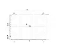 ERA 667159 Condensatore climatizzatore