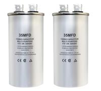 Condensatore circolare CBB65, 450VAC 6 uf/MFD 50/60Hz, condensatore ad avvio circolare, molto adatto per aria condizionata, condensatore ventola, ecc. (6 uf, 2)