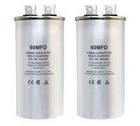 Condensatore circolare CBB65, 450VAC 6 uf/MFD 50/60Hz, condensatore ad avvio circolare, molto adatto per aria condizionata, condensatore ventola, ecc. (6 uf, 2)
