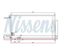 Condensatore, impianto di climatizzazione NISSENS 94788