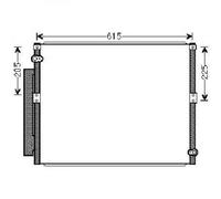 Condensatore clima LANDCRUISER 02-07 590x500 3.0 D4D M/A +/-AC