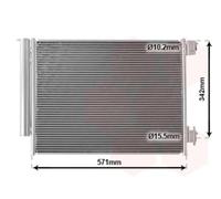 15005700 VAN WEZEL Condensatore, Climatizzatore per DACIA,MITSUBISHI,NISSAN,RENA