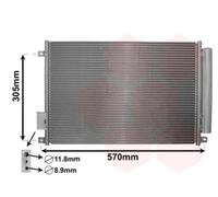Radiatore AC Clima Fiat Panda 900 1.2 Benzina - Natural Power dal 2012