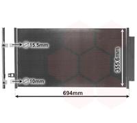 Condensatore, Climatizzatore 17015701 VAN WEZEL per FIAT JEEP ALFA ROMEO