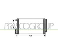 Condensatore Per ALFA ROMEO MITO Dal 2008 Al 2016 AA210C001 50512105