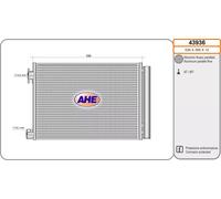 Condensatore, Climatizzatore AHE 43936 per RENAULT CLIO V (B7_)