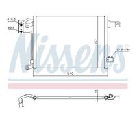 Condensatore Climatizzatore Alluminio NISSENS Per Jeep Wrangler III JK