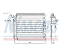 Condensatore Climatizzatore Alluminio NISSENS Per Porsche 911 Cabriolet 964 993