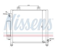 Condensatore Climatizzatore Alluminio NISSENS Per Suzuki Ignis FH