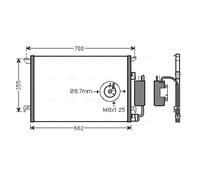 AVA COOLING SYSTEMS SBA5058D Condensatore climatizzatore