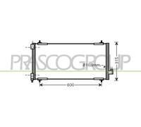 Condensatore Per CITROEN C5 Dal 2004 Al 2007 CI522C003 6455EY