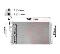 Condensatore Climatizzatore Clima Cooler Con Essiccatore Per Hyundai IX55