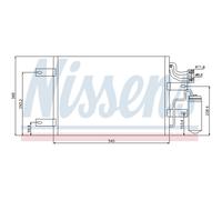 Condensatore, impianto di climatizzazione NISSENS 94882
