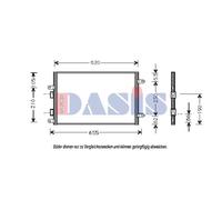 AKS DASIS 012270N Condensatore climatizzatore
