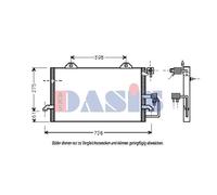 Condensatore Aria Condizionata Radiatore Clima per Audi 80 8C B4 8C5